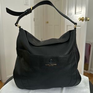 Marc Jacobs Black Leather Slouch Bag